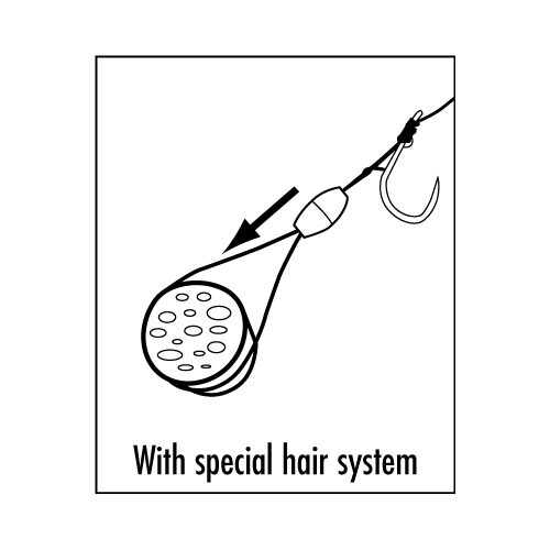 MIDDY Karpfenhaken Haarsystem ohne Widerhaken 6 Stück