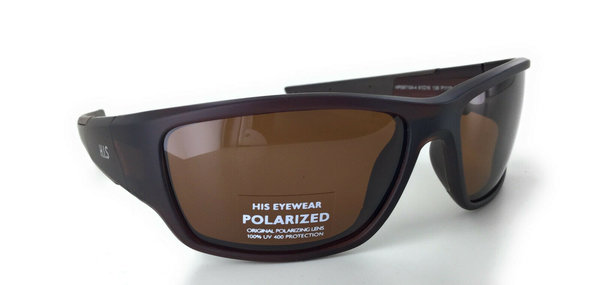 H.I.S Sonnenbrille Angelsport UV400 Polarized Blend- und UV-Schutz Braun