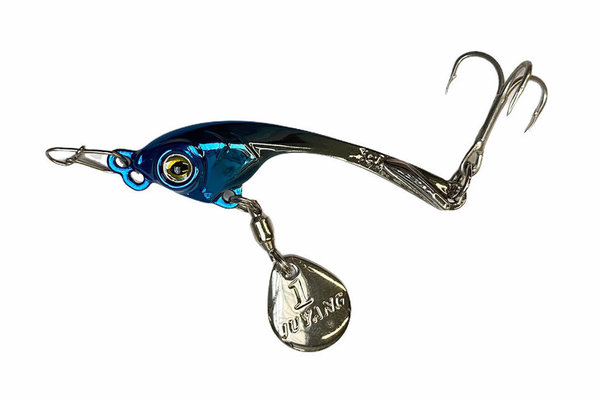 Spoon Ultra Light Fishing Sep Spinner Blade 7,5 g Silver Blue